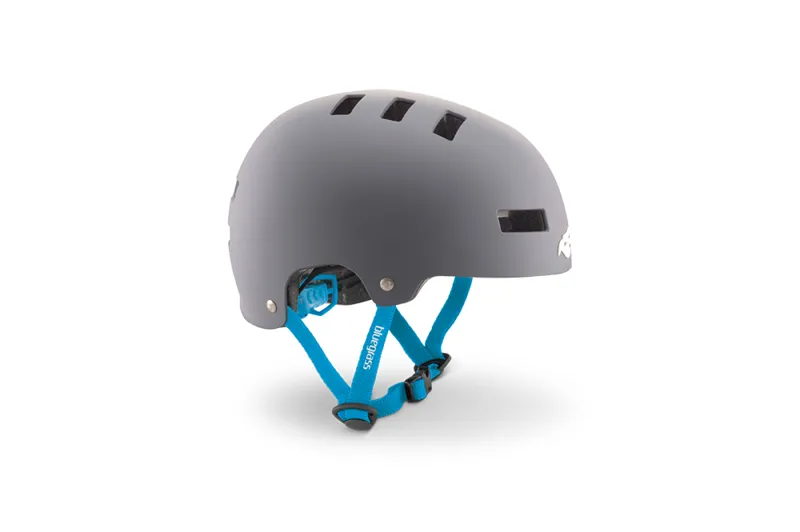 Bluegrass Superbold BMX / Dirt Helmet In Grey / Cyan